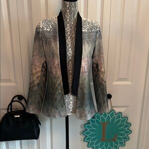 Stylestalker Women's Multicolor Blazer with Black Trim